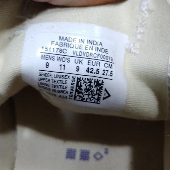 CONVERSE SUNNY MUSTARD 💛 YELLOW SZ 11W / 9M SNEAKERS... - Picture 8 of 9